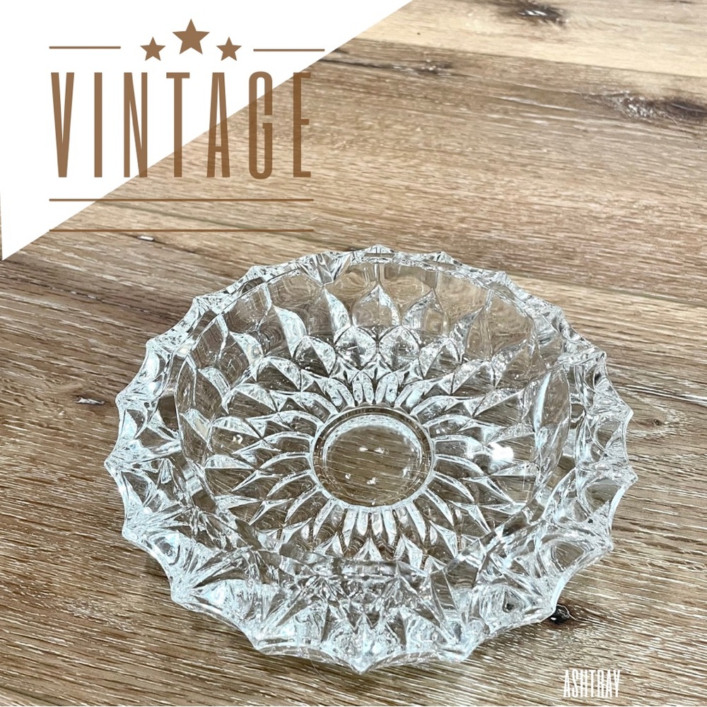 Vintage Crystal Ashtray